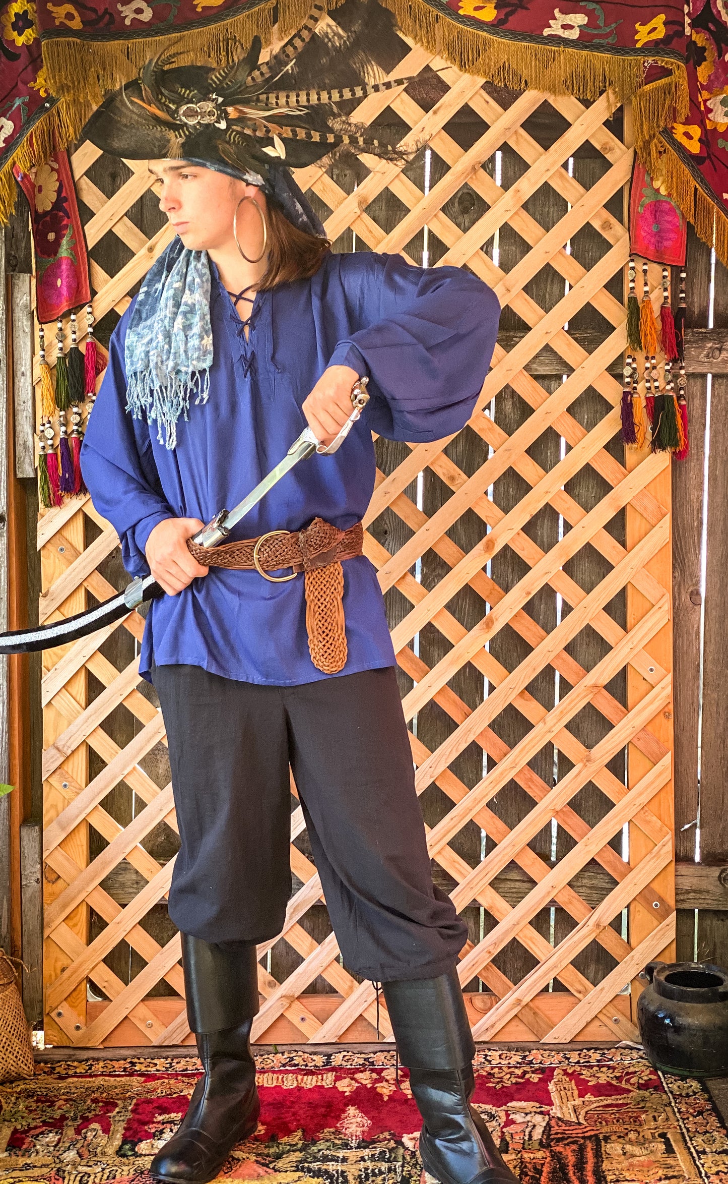 ADULT REN BANDED SHIRT ORGANIC COTTON