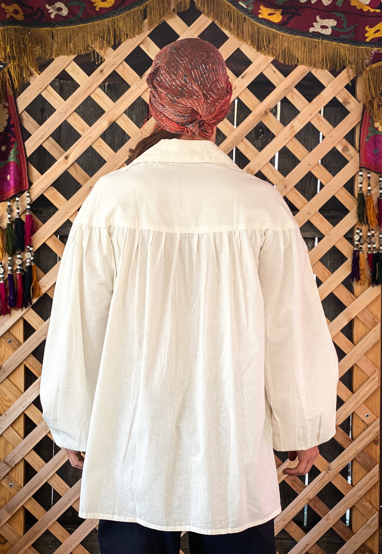 ADULT BOATMAN FOLD-OVER ORGANIC COTTON SHIRT